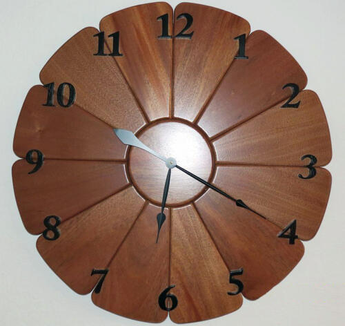 Clock, African Mahogony Clock