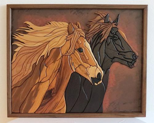 Framed, Running Horses